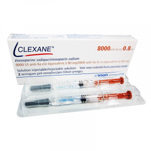 CLEXANE ® Syringes 8000 IU ( ENOXAPARIN ) 80 mg / 0.8 ml 2 Pre-Filled Syringes
